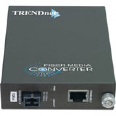 Trendnet Intelligent 1000Base-TX to 1000Base-FX Dual Wavelength Single Mode SC Fiber Converter TX1550 - 1 x RJ-45 , 1 x SC - 1000Base-T, 1000Base-LX - TAA Compliance TFC-1000S40D5