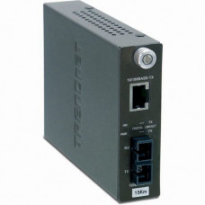 Trendnet Intelligent TFC-110S15i 10/100Base-TX to 100Base-FX Single Mode SC Fiber Converter - 1 x RJ-45 , 1 x SC Duplex - 10/100Base-TX, 100Base-FX TFC-110S15I