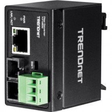 Trendnet Hardened Industrial 100Base-FX Single-Mode SC Fiber Converter (30 km, 18.6 mi.) - 1 x Network (RJ-45) - 1 x SC Ports - Single-mode, Multi-mode - Fast Ethernet - 100Base-FX, 10/100Base-T - Rail-mountable, Wall Mountable - TAA Compliance TI-F10S30