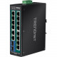 Trendnet 16-Port Industrial Gigabit PoE+ DIN-Rail Switch - 16 Ports - 2 Layer Supported - Modular - Twisted Pair, Optical Fiber - DIN Rail Mountable, Wall Mountable - TAA Compliance TI-PG162