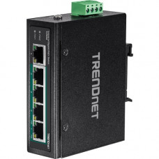 Trendnet 5-Port Industrial Gigabit PoE+ DIN-Rail Switch - 5 Ports - 2 Layer Supported - Twisted Pair - DIN Rail Mountable, Wall Mountable - Lifetime Limited Warranty - TAA Compliance TI-PG50