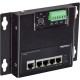 Trendnet 5-Port Industrial Gigabit PoE+ Wall-Mounted Front Access Switch - 5 Ports - 2 Layer Supported - Twisted Pair - DIN Rail Mountable, Wall Mountable - TAA Compliance TI-PG50F