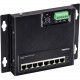 Trendnet 8-Port Industrial Gigabit PoE+ Wall-Mounted Front Access Switch - 8 Ports - 2 Layer Supported - Twisted Pair - DIN Rail Mountable, Wall Mountable - TAA Compliance TI-PG80F