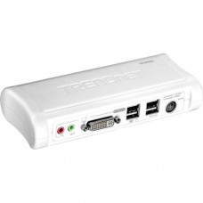 Trendnet 2-port DVI USB KVM Switch with Audio Kit - 2 x 1 - 2 x Type B USB, 2 x DVI-I - RoHS, WEEE Compliance TK-204UK