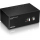 Trendnet 2-Port Dual Monitor DVI KVM Switch - 2 Computer(s) - 1 Local User(s) - 2048 x 1536 - 6 x USB - 6 x DVI - Desktop TK-232DV