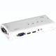 Trendnet 4-Port PS/2 KVM Switch Kit w/Audio - 4 x 1 - 4 x HD-15 Keyboard/Mouse/Video TK-408K