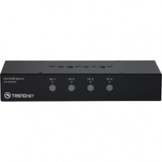 Trendnet 4-port DVI KVM Switch Kit - 4 Computer(s) - 1 Local User(s) - 2560 x 1600 - 8 x USB - 5 x DVI TK-422DVK