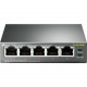 TP-Link 5-Port 10/100Mbps Desktop Switch with 4-Port PoE - 5 Ports - 2 Layer Supported - Twisted Pair - Desktop - 5 Year Limited Warranty TL-SF1005P