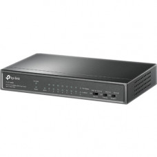 TP-Link 9-Port 10/100Mbps Desktop Switch with 8-Port PoE+ - 9 Ports - 2 Layer Supported - 65 W PoE Budget - Twisted Pair - PoE Ports - Desktop - 2 Year Limited Warranty TL-SF1009P