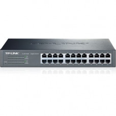 TP-Link TL-SG1024D 10/100/1000Mbps 24-Port Gigabit 13-inch Rackmountable Switch, 48Gbps Capacity - 24 Ports - 24 x RJ-45 - 10/100/1000Base-T-RoHS Compliance TL-SG1024D