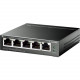 TP-Link 5-Port Gigabit Easy Smart Switch with 4-Port PoE+ - 5 Ports - 2 Layer Supported - 65 W PoE Budget - Twisted Pair - PoE Ports - Desktop - 2 Year Limited Warranty - TAA Compliance TL-SG105PE
