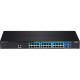 Trendnet 28-Port Gigabit PoE+ Managed Layer 2 Switch with 4 SFP Slots - 24 Ports - Manageable - 2 Layer Supported - Modular - Twisted Pair, Optical Fiber - 1U High - Rack-mountable - Lifetime Limited Warranty - TAA Compliance TL2-PG284
