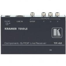 Kramer TP-42 Video Console - 1 Input Device - 1 Output Device - 328.08 ft Range - 1 x Network (RJ-45) - Twisted Pair - Category 5 - Rack-mountable TP-42
