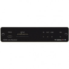 Kramer DigiTOOLS TP-580RA Video Extender Receiver - 1 Output Device - 230 ft Range - 1 x Network (RJ-45)USB - 1 x HDMI Out - Serial Port - 4K - 4096 x 2160 - Twisted Pair - Rack-mountable TP-580RA