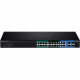 Trendnet Web Smart TPE-204US Ethernet Switch - 20 Ports - 2 Layer Supported - Twisted Pair - TAA Compliance TPE-204US