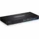 Trendnet 18-Port Gigabit PoE+ Smart Surveillance Switch - 18 Ports - Manageable - 2 Layer Supported - Modular - Optical Fiber, Twisted Pair - 1U High - Rack-mountable - TAA Compliance TPE-3018LS