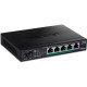 Trendnet 5-Port Unmanaged 2.5G PoE+ Switch, Fanless, Compact Desktop Design, Metal Housing, 2.5GBASE-T Ports, IEEE 802.3bz, 55W PoE Budget, Life protection, Black, TPE-TG350 - 5 Ports - 2.5 Gigabit Ethernet - 2.5GBase-T - 2 Layer Supported - Power Supply 