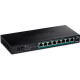 Trendnet 8-Port Unmanaged 2.5G PoE+ Switch, Fanless, Compact Desktop Design, Metal Housing, 2.5GBASE-T Ports, IEEE 802.3bz, 100W PoE Budget, Lifetime Protection, Black, TPE-TG380 - 8 Ports - 2.5 Gigabit Ethernet - 2.5GBase-T - 2 Layer Supported - Power Su