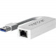 Trendnet USB 3.0 to Gigabit Ethernet Adapter - USB - 1 Port(s) - 1 x Network (RJ-45) - Twisted Pair - RoHS, TAA, WEEE Compliance TU3-ETG
