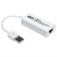 Tripp Lite USB 2.0 Hi-Speed to Gigabit Ethernet NIC Network Adapter White - 10/100/1000 Mbps - White - USB 2.0 - 1 Port(s) - 1 x Network (RJ-45) - Twisted Pair U236-000-GBW