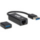 Tripp Lite U336-000-GB-CA Gigabit Ethernet Card - USB 3.0 Type A - 128 MB/s Data Transfer Rate - 1 Port(s) - 1 - Twisted Pair - 10/100/1000Base-T - Portable U336-000-GB-CA