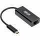 Tripp Lite USB C to Gigabit Ethernet Adapter USB Type C to Gbe 10/100/1000 Thunderbolt 3 Compatible Black - USB 3.1 Type C - 1 Port(s) - 1 - Twisted Pair U436-06N-GB