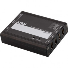 ATEN 4-port USB 2.0 CAT 5 Extender (100m) - 3.94" Range - 2 x Network (RJ-45) - 7 x USB - Twisted Pair - Category 5 - Rack-mountable, Wall Mountable UCE32100