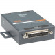 Lantronix One Port Serial (RS232/ RS422/ RS485) to IP Ethernet Device Server - International 110-240 VAC - Convert from RS-232; RS-485 to Ethernet using Serial over IP technology; UL864 Compliant; Wall Mountable; Rail Mountable; One DB-25 Serial Port; One