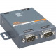 Lantronix 2 Port Serial (RS232/ RS422/ RS485) to IP Ethernet Device Server - US Domestic 110 VAC - Convert from RS-232; RS-485 to Ethernet using Serial over IP technology; Wall Mountable; Rail Mountable; Two DB-9 Serial Ports; One 10/100 Mbps Fast Etherne