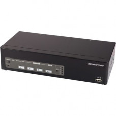 Connectpro UDV-14A-PLUS KVM Switch - 4 Computer(s) - 1 Local User(s) - 2560 x 1600 - 8 x USB - 5 x DVI5 x VGA UDV-14A-PLUS-KIT