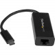 Startech.Com USB C to Gigabit Ethernet Adapter - Thunderbolt 3 - 10/100/1000Mbps - Black - USB C network adapter adds a GbE network connection your laptop or desktop computer - Instant connection and no downloads with native driver support - USB Type C to