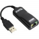 Plugable USB 2.0 to 10/100 Fast Ethernet LAN Wired Network Adapter - USB 2.0 - 1 Port(s) - 1 - Twisted Pair USB2-E100