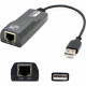 AddOn USB 2.0 (A) Male to RJ-45 Female Gray & Black Adapter - 100% compatible and guaranteed to work - TAA Compliance USB2NIC