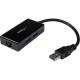 Startech.Com USB 3.0 to Gigabit Network Adapter with Built-In 2-Port USB Hub - Native Driver Support (Windows, Mac and Chrome OS) - USB 3.0 - 3 Port(s) - 1 - Twisted Pair USB31000S2H
