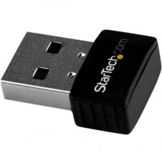 Startech.Com USB WiFi Adapter - AC600 - Dual-Band Nano USB Wireless Network Adapter - 1T1R 802.11ac Wi-Fi Adapter - 2.4GHz / 5GHz - Add reliable wireless connectivity to your laptop or desktop computer compatible with both 2.4GHz and 5GHz networks - USB W