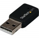 Startech.Com USB 2.0 AC600 Mini Dual Band Wireless-AC Network Adapter - 1T1R 802.11ac WiFi Adapter - Add dual-band Wireless-AC connectivity to a desktop or laptop computer through USB 2.0 - USB 2.0 AC600 Mini Dual Band Wireless-AC Network Adapter - 1T1R 8