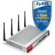 Zyxel USG60W Next-Generation USG 11n Firewall, With 1 Year UTM Services - w/20 VPN Tunnels, SSL VPN, 2 GbE WAN, 4 GbE LAN/DMZ, Wireless LAN IEEE 802.11n - Desktop, Rack-mountable - RoHS Compliance USG60W