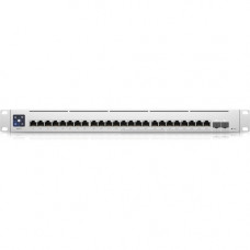 UBIQUITI Switch Enterprise 24 PoE - 24 Ports - Manageable - 2.5 Gigabit Ethernet, Gigabit Ethernet - 2.5GBase-T, 10/100/1000Base-T, 10GBase-X - 3 Layer Supported - Modular - Power Supply - 550 W Power Consumption - 400 W PoE Budget - Optical Fiber, Twiste