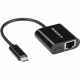 Black Box Gigabit Adapter Dongle - USB 3.1 Type C Male to RJ-45 - USB 3.1 Type C - 125 MB/s Data Transfer Rate - 1 Port(s) - 1 - Twisted Pair - 10/100/1000Base-T VA-USBC31-RJ45C