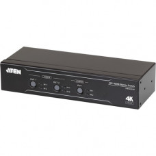 ATEN 2 x 2 True 4K HDMI Matrix Switch with Audio De-Embedder - 4096 x 2160 - 4K - 2 x 2 - 2 x HDMI Out VM0202HB