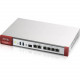 Zyxel ZyWALL VPN100 Network Security/Firewall Appliance - 7 Port - 10/100/1000Base-T Gigabit Ethernet - AES (256-bit), DES, SHA-2, MD5, 3DES, SHA-1, SHA-512 - USB - 7 x RJ-45 - 1 - SFP - 1 x SFP - Manageable - Rack-mountable VPN100