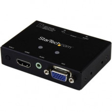 Startech.Com 2x1 VGA + HDMI to VGA Converter Switch w/ Priority Switching - 1080p - 1920 x 1200 - WUXGA - 2 x 11 x VGA Out - RoHS, TAA Compliance VS221HD2VGA
