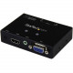 Startech.Com 2x1 VGA + HDMI to VGA Converter Switch w/ Priority Switching - 1080p - 1920 x 1200 - WUXGA - 2 x 11 x VGA Out - RoHS, TAA Compliance VS221HD2VGA