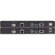 Black Box VX1000 Series Extender Kit - 4K, HDMI, HDBaseT, USB - 1 Input Device - 1 Output Device - 330 ft Range - 4 x Network (RJ-45) - 3 x USB - 1 x HDMI In - 1 x HDMI Out - Serial Port - 4K - 4096 x 2160 - Twisted Pair - TAA Compliance VX-1001-KIT