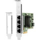 HP Intel I350-T4 Gigabit Ethernet Card - PCI Express 2.1 x4 - 4 Port(s) - 4 - Twisted Pair - 10/100/1000Base-T - Plug-in Card W8X25AA