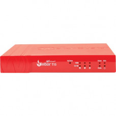 WATCHGUARD Firebox T15 with 3-yr Total Security Suite (WW) - 3 Port - 10/100/1000Base-T Gigabit Ethernet - RSA, DES, SHA-2, AES (128-bit), AES (256-bit), 3DES - USB - 3 x RJ-45 - Manageable - 3 Year Total Security Suite - TAA Compliance WGT15643-WW