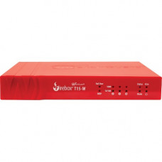 WATCHGUARD Firebox T15-W Network Security/Firewall Appliance - 3 Port - 10/100/1000Base-T - Gigabit Ethernet - Wireless LAN IEEE 802.11b/g/n - RSA, DES, SHA-2, AES (128-bit), AES (256-bit), 3DES - 3 x RJ-45 - 1 Year Total Security Suite - TAA Compliance W