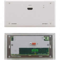 Kramer Active Wall Plate - HDMI over Extended Range HDBaseT Twisted Pair Transmitter - 1 Input Device - 590 ft Range - 1 x Network (RJ-45) - 1 x HDMI In - 4K - Wall Mountable WP-580TXR