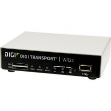 Digi TransPort WR21 Cellular Modem/Wireless Router - 4G - LTE 800, LTE 1800, LTE 2600, WCDMA 900, WCDMA 2100, GSM 900, GSM 1800, LTE 450 - LTE, HSPA+, EDGE - 2 x Network Port - USB - Fast Ethernet - VPN Supported - Wall Mountable, DIN Rail Mountable, Desk