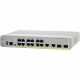 Cisco 3560-CX Switch 6 GE PoE+, 2 MultiGE PoE+, uplinks: 2 x 10G SFP+, IP Base - 8 Ports - Manageable - Refurbished - 3 Layer Supported - Modular - Optical Fiber, Twisted Pair - Rail-mountable, Rack-mountable, Desktop WS-C3560CX8XPDS-RF